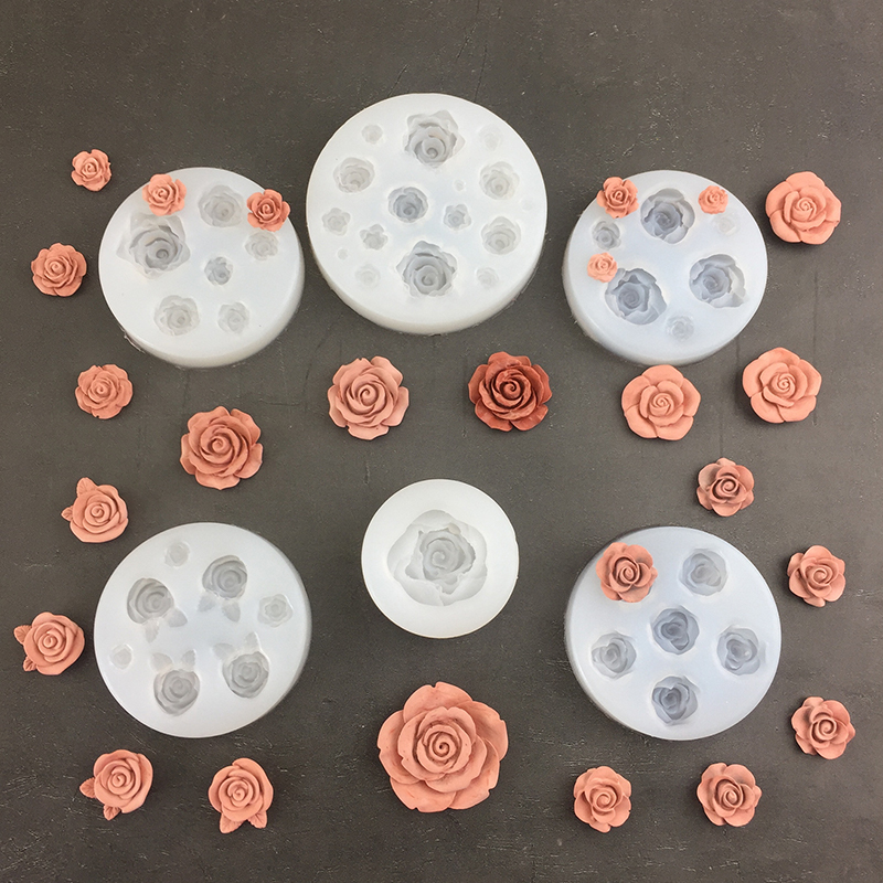 3D Rose Flower Shape Leaf Sili - Candle Making Supplies Online recensione e prezzo