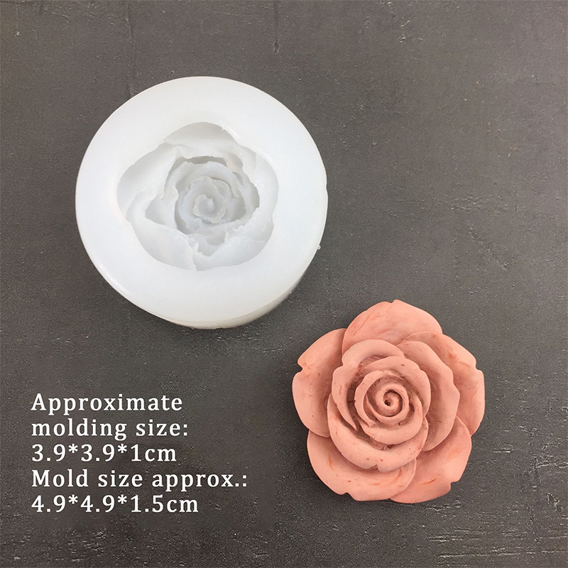 3D Rose Flower Shape Leaf Sili - Candle Making Supplies Online recensione e prezzo
