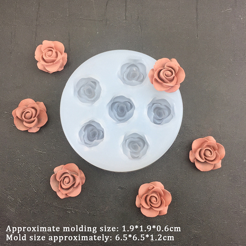 3D Rose Flower Shape Leaf Sili - Candle Making Supplies Online recensione e prezzo