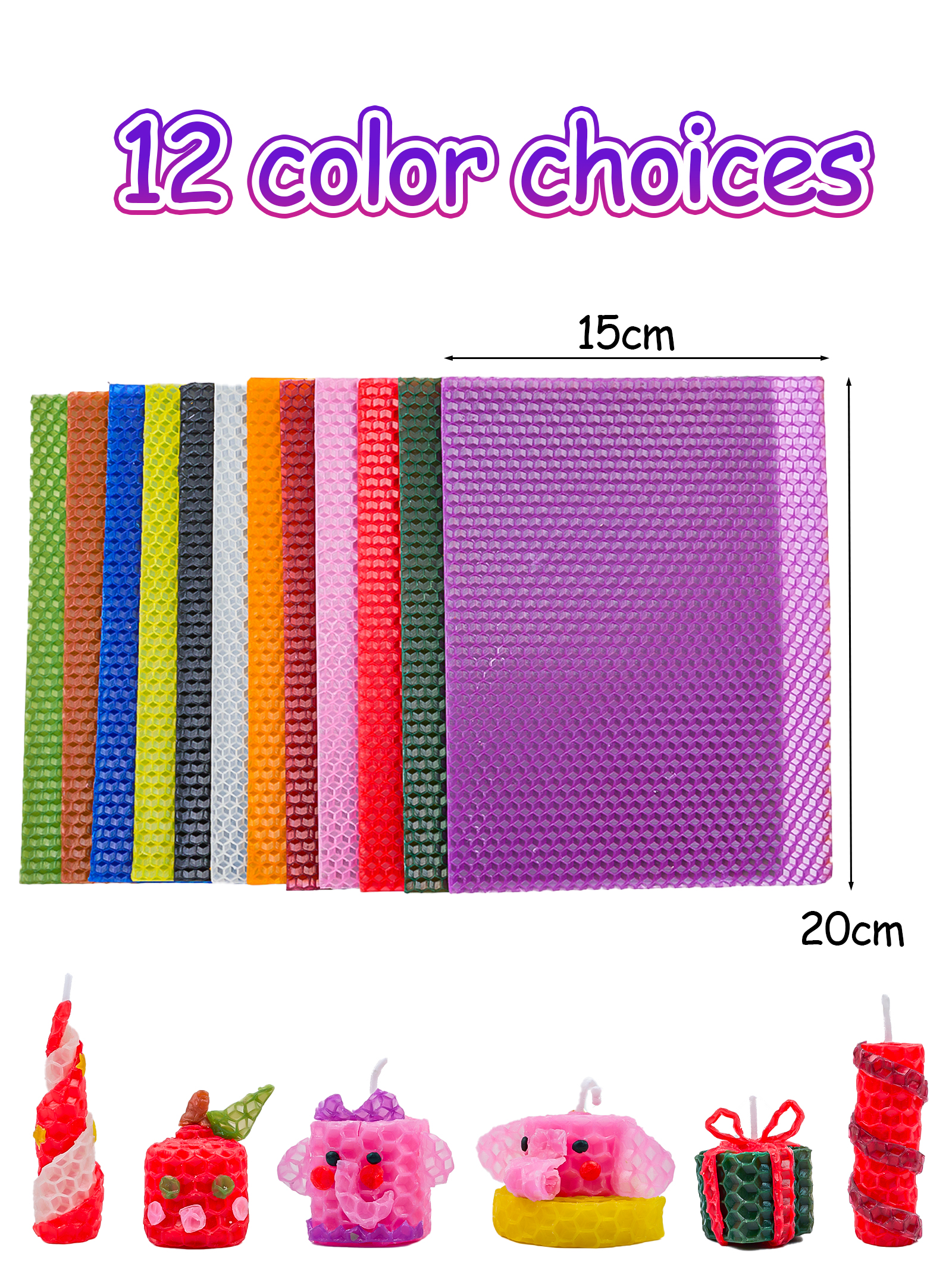 6pcs 15*20cm Color Beeswax She - Beeswax Sheet Roll recensione e prezzo