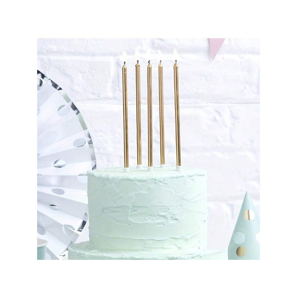 6 Pieces Metallic Candle Long  - Candle Holder Supplies recensione e prezzo