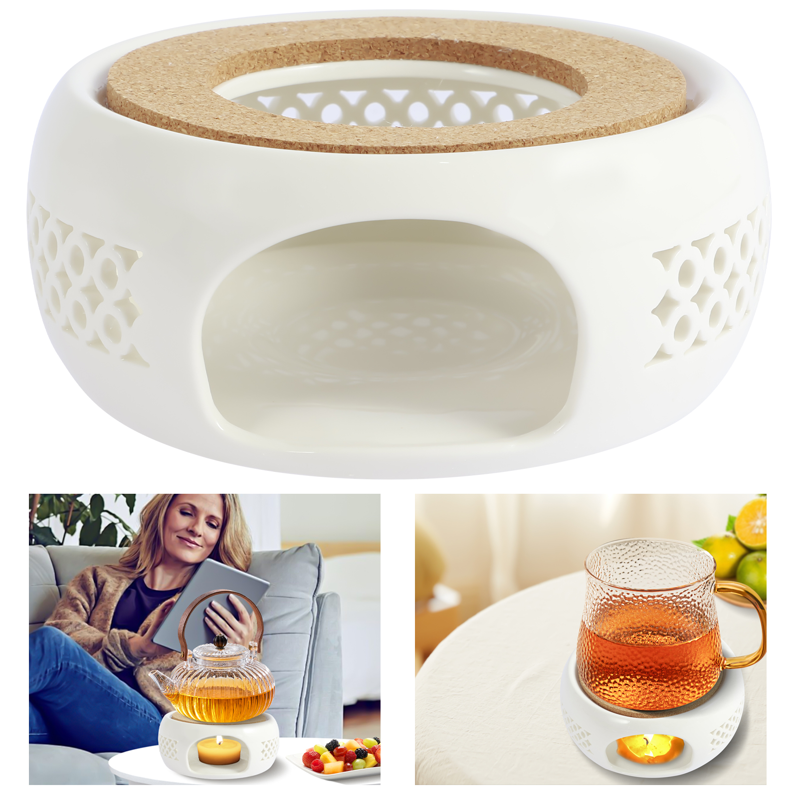 Ceramic Teapot Warmer Holder B - Candle Holder Supplies recensione e prezzo