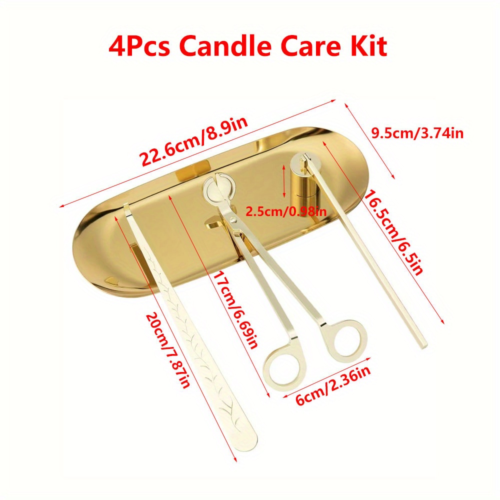 4pcs/set Luxury Candle Care Ki - Candle Making Supplies Online recensione e prezzo