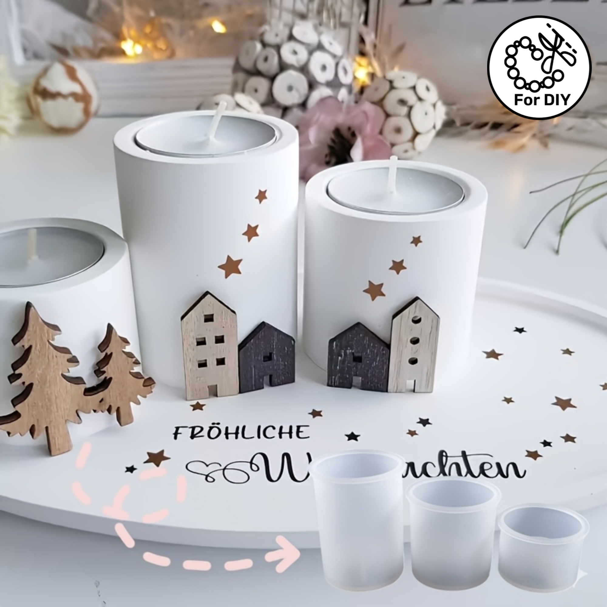 Resin Molds for Handmade Cylin - Candle Holder Supplies recensione e prezzo