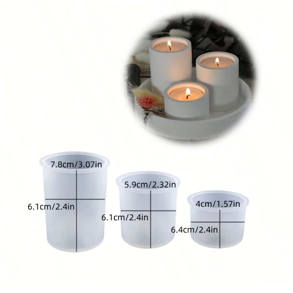 Resin Molds for Handmade Cylin - Candle Holder Supplies recensione e prezzo