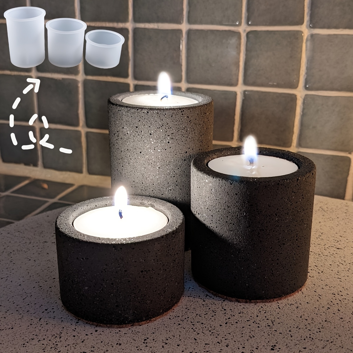 Resin Molds for Handmade Cylin - Candle Holder Supplies recensione e prezzo