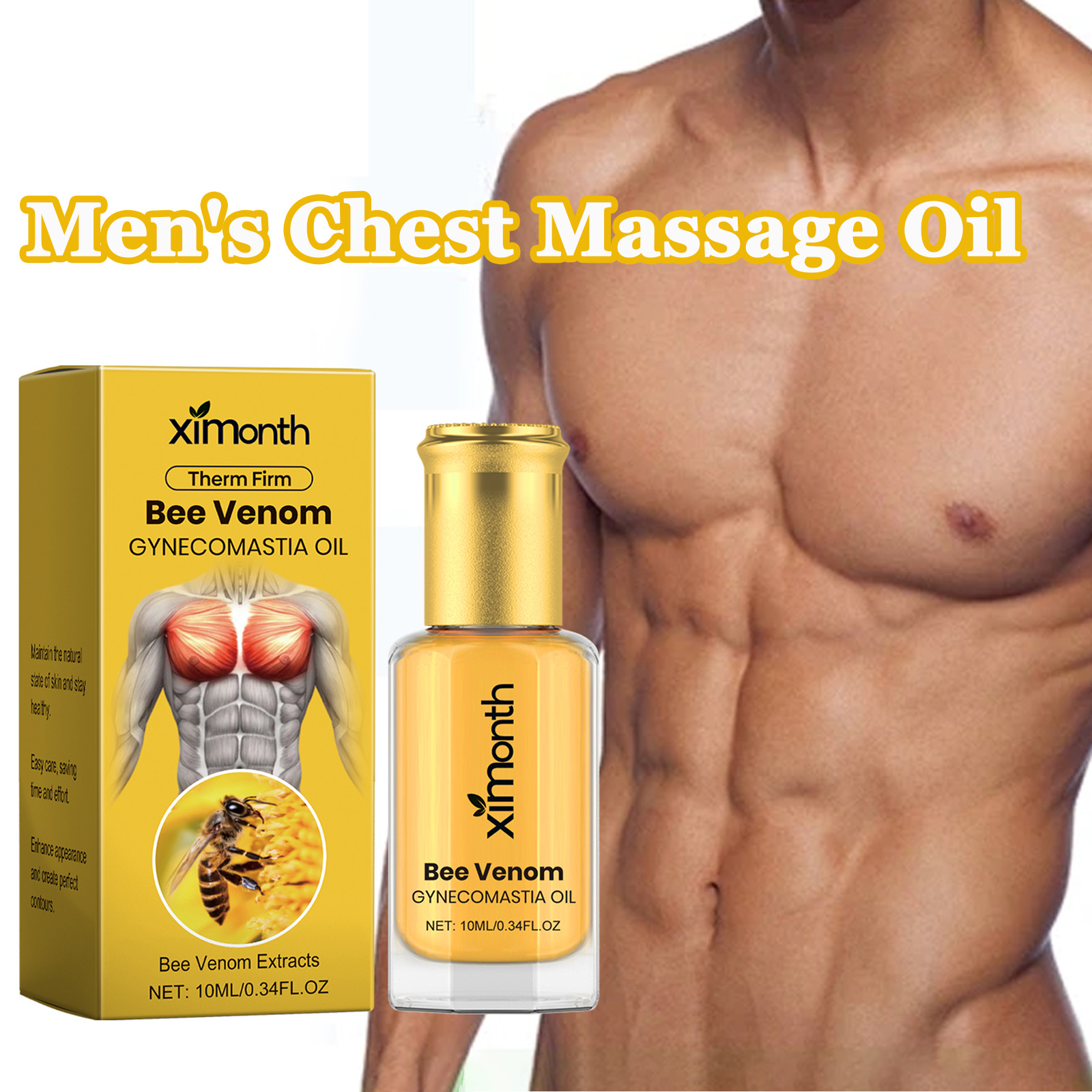 Bee Venom Men's Chest Massage  - Fragrance Oil 10Ml recensione e prezzo