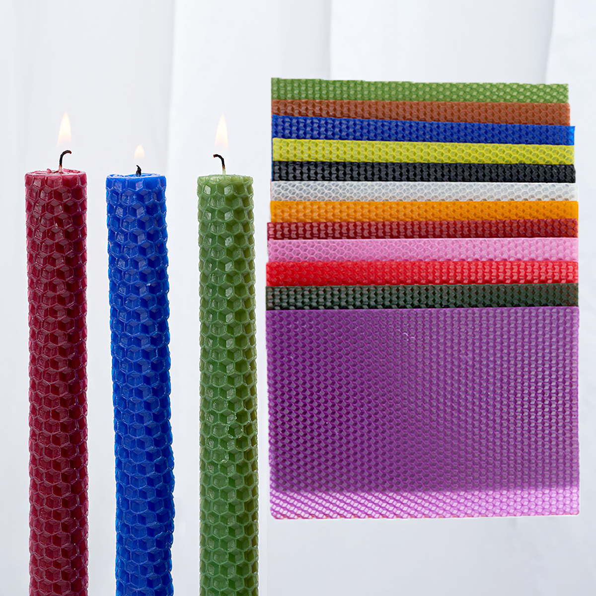 15*20Cm 6Pcs 12Colors Colored  - Beeswax Sheet Roll recensione e prezzo