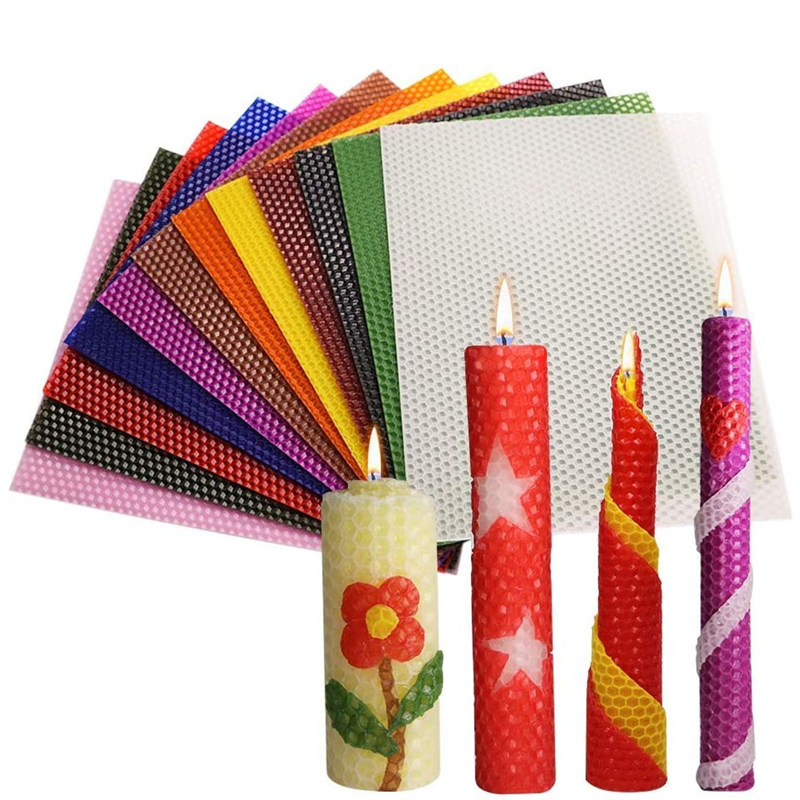 6Pcs 12Colors Colored Beeswax  - Beeswax Sheet Roll recensione e prezzo