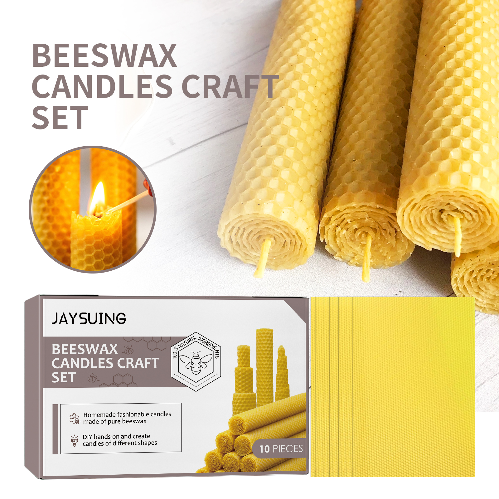 Beeswax Sheets for Candle Maki - Beeswax Sheet Roll recensione e prezzo
