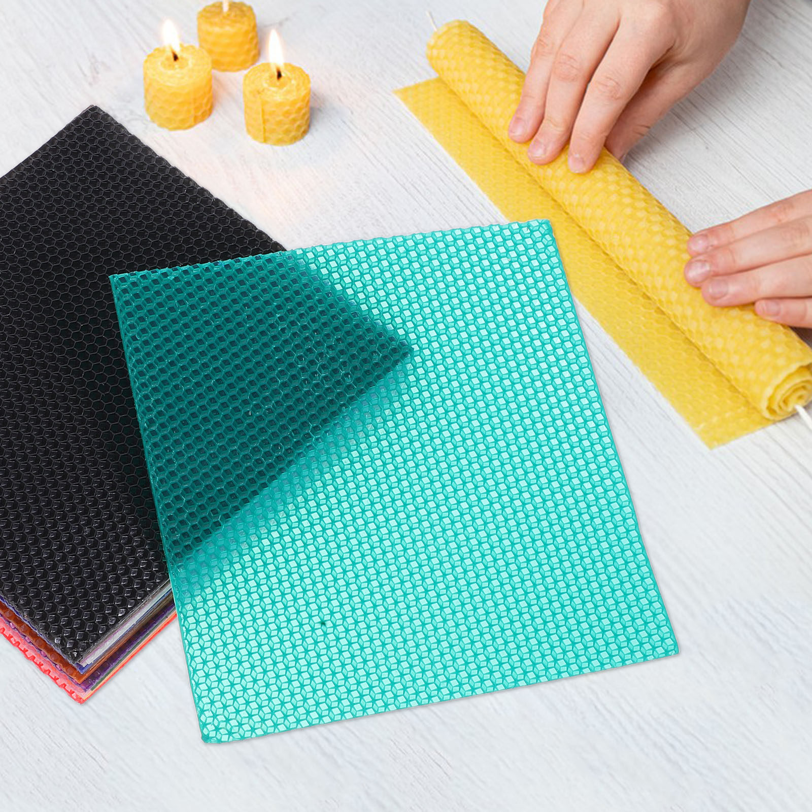 1Set Pre-Cut Beeswax Sheets fo - Beeswax Sheet Roll recensione e prezzo