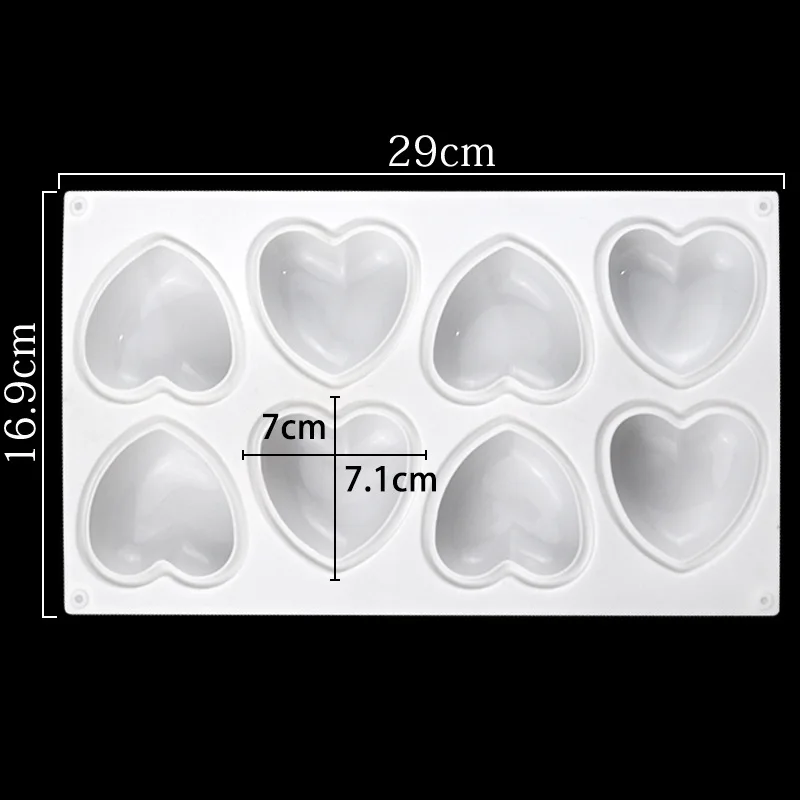 Love Heart Silicone Soap Mold  - Candle Making Supplies Online recensione e prezzo