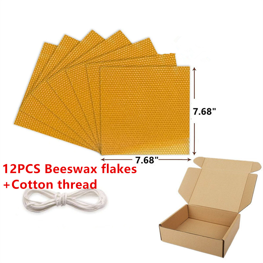 12 pcs Beeswax Thin Sheets Kit - Beeswax Sheet Roll recensione e prezzo