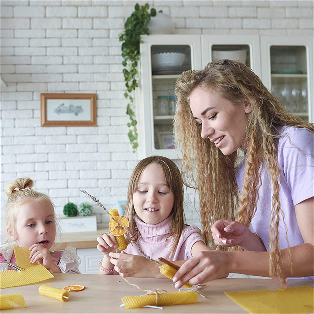 12 pcs Beeswax Thin Sheets Kit - Beeswax Sheet Roll recensione e prezzo
