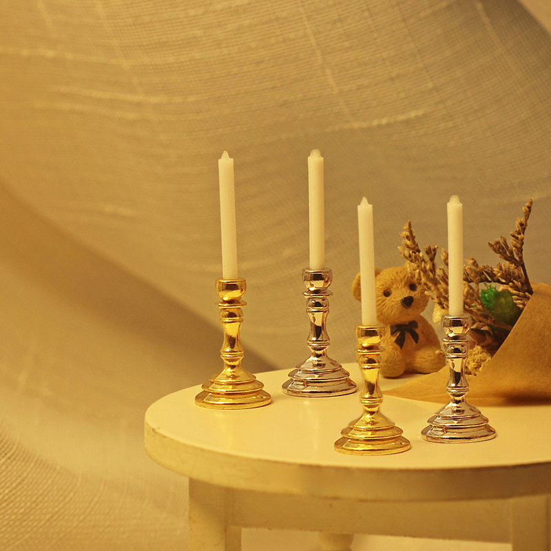 ⭐ 1Pair 1:12 Dollhouse Miniatu - Candle Holder Supplies recensione e prezzo