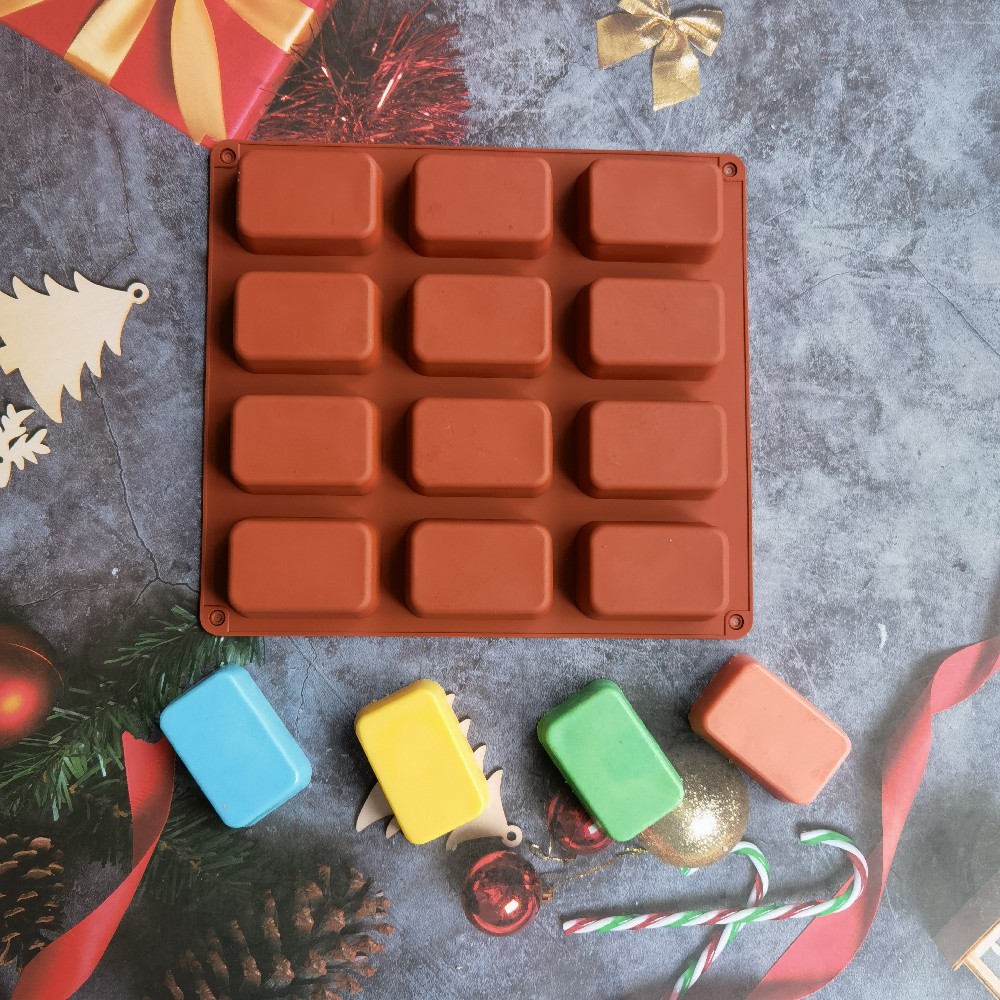 12 Cavity Square Silicone Soap - Candle Making Supplies Kit recensione e prezzo