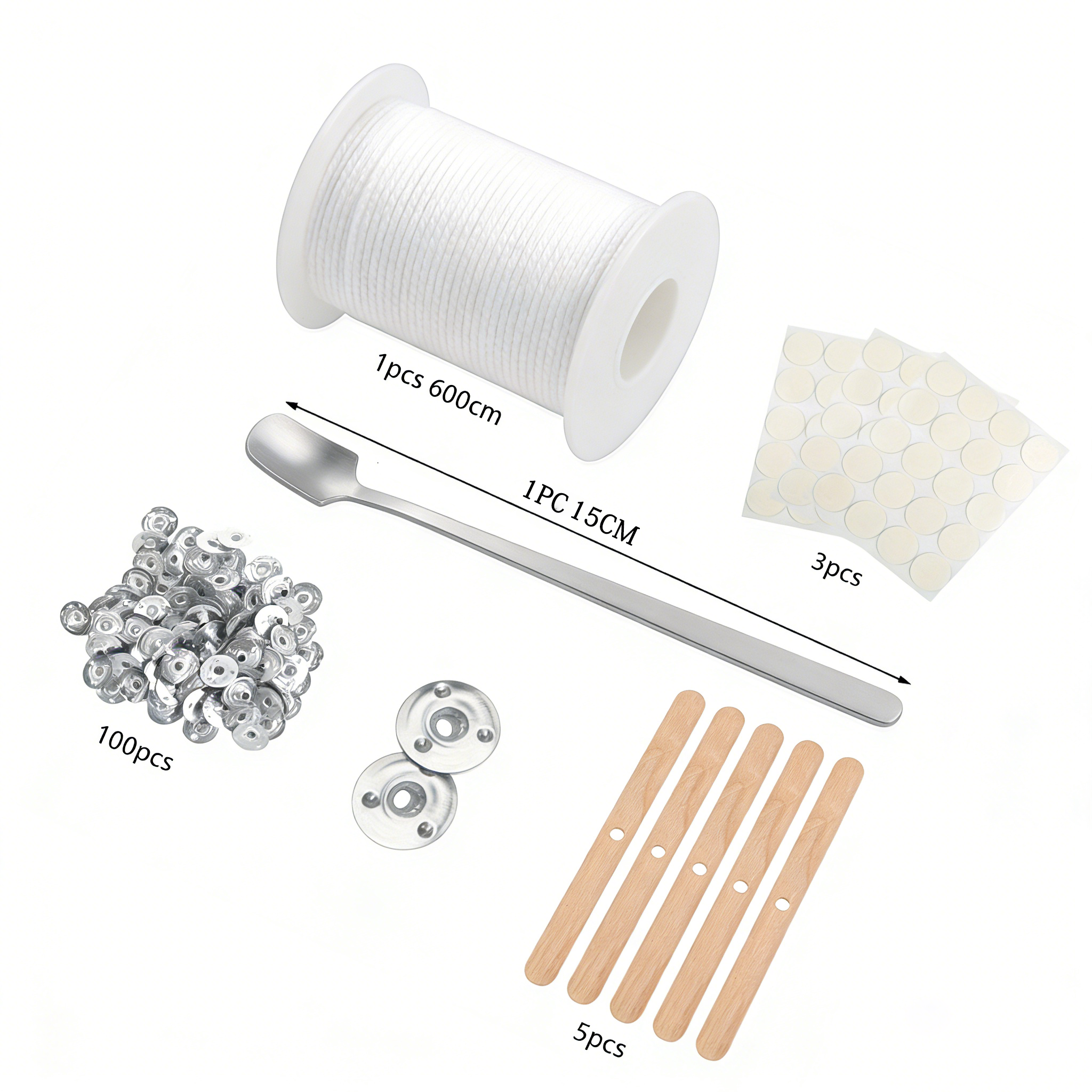 Premium DIY Candle Making Kit: - Wood Wick Tab Set recensione e prezzo