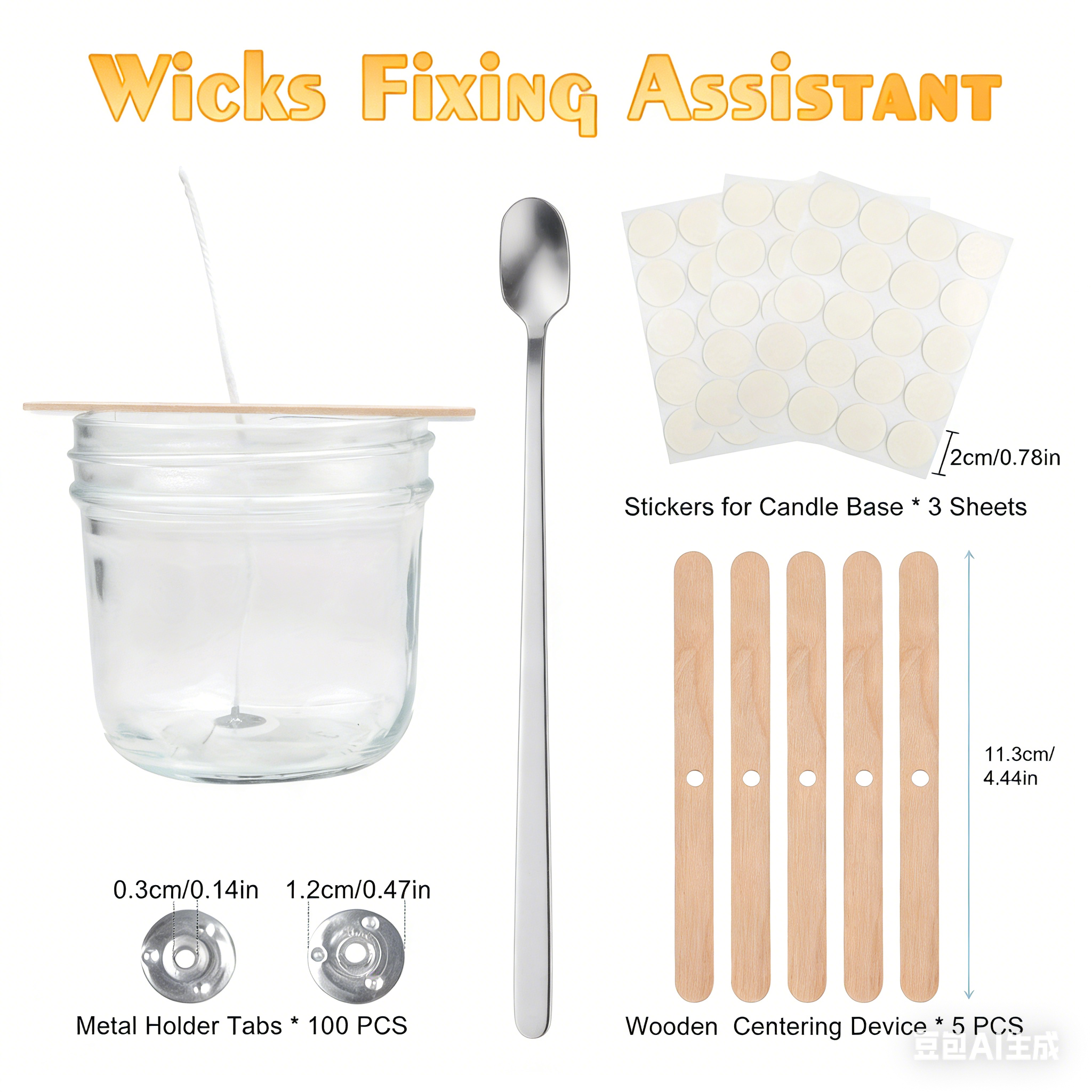 Premium DIY Candle Making Kit: - Wood Wick Tab Set recensione e prezzo