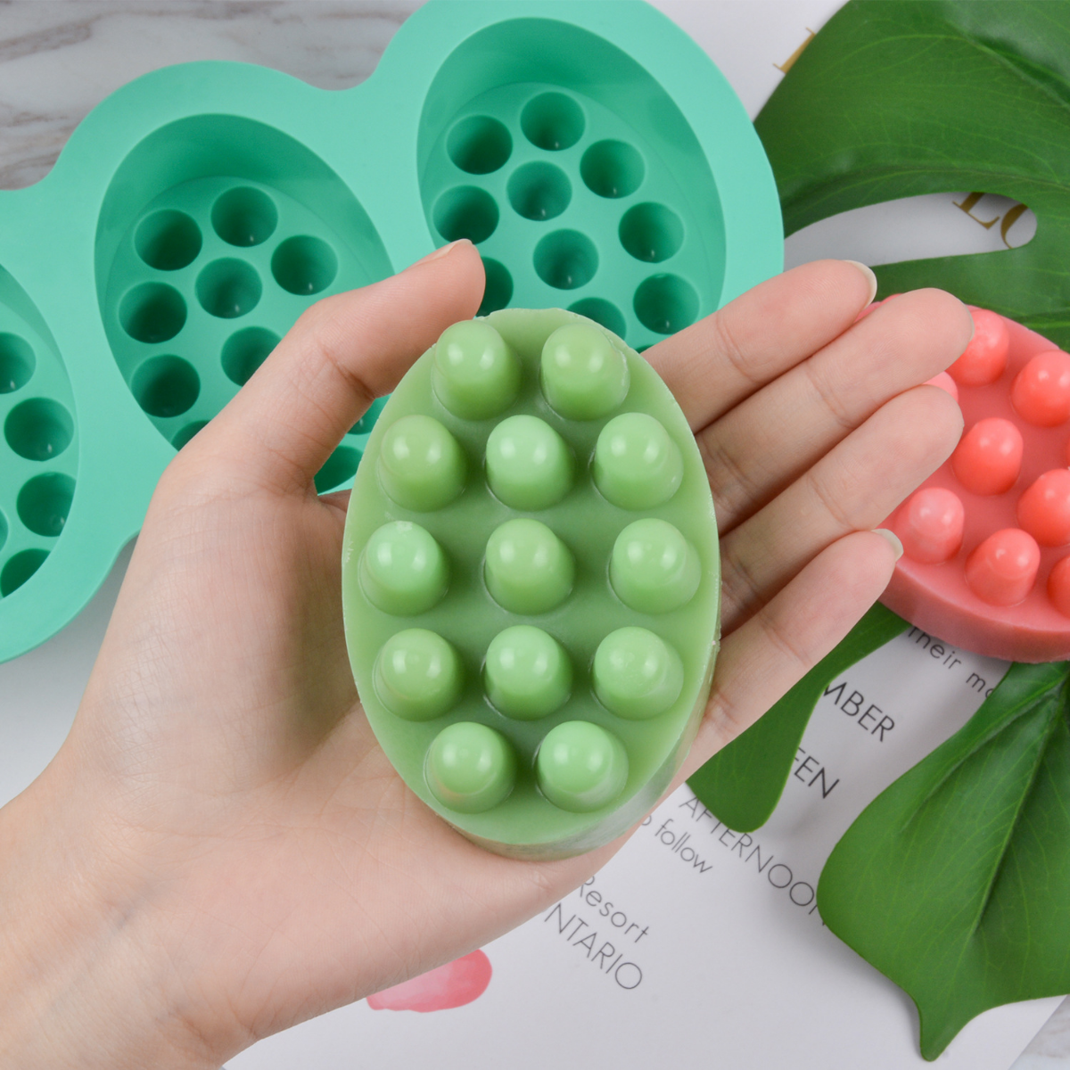 4 Hole Oval Massage Soap Silic - Candle Making Supplies Kit recensione e prezzo